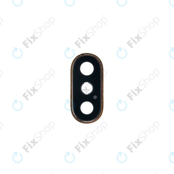 Apple iPhone XS - Sticlă Cameră Spate cu Ramă (Gold)