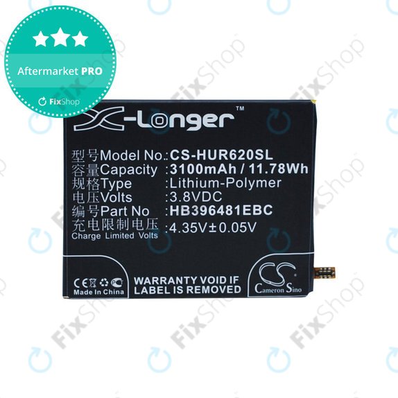 Baterie pentru Huawei Ascend Y6 2, Honor 5a, Huawei G7 Plus, 3100mAh, Li-Pol, 3.8V, HB396481EBC, HQ