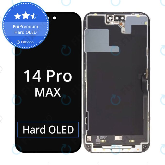 Apple iPhone 14 Pro Max - Ecran LCD + Sticlă Tactilă + Ramă Hard OLED FixPremium