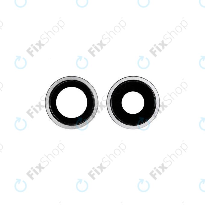 Apple iPhone 11 - Sticlă Cameră Spate cu Ramă (White) - 2buc