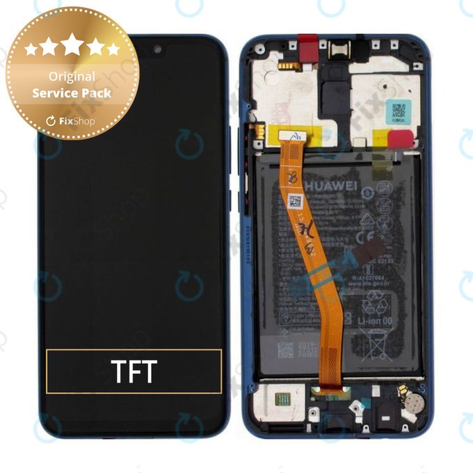 Huawei Mate 20 Lite - Ecran LCD + Sticlă Tactilă + Ramă + Baterie (Sapphire Blue) - 02352DKM, 02352GTT Genuine Service Pack