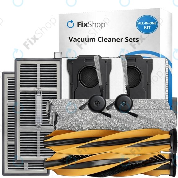 Set de piese de schimb pentru Mova Z60 Ultra Roller (1 pereche de perii principale, 2x Filter, 2x Perie laterală, 2x Mop, 2x Sac de praf)