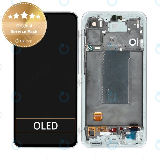 Samsung Galaxy A56 A566E - Ecran LCD + Sticlă Tactilă + Ramă (Awesome Lightgray) - GH82-36829B Genuine Service Pack