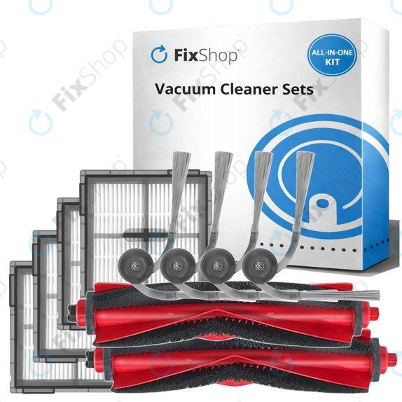 Set de piese de schimb pentru Xiaomi Roborock Q10 VF, Q10 VF+, S8 Pro, S8 Pro Plus (2x Perie principală, 4x Filter, 4x Perie laterală)