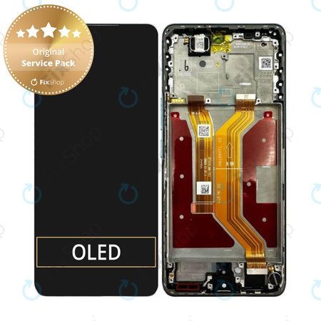 Honor Magic7 Lite - Ecran LCD + Sticlă Tactilă + Ramă (Jade Cyan) - 0235AMMN Genuine Service Pack