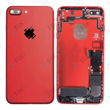 Apple iPhone 7 Plus - Carcasă Spate cu Piese Mici (Red)