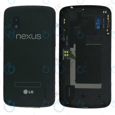 LG Nexus 4 E960 - Carcasă Baterie (Negru) - ACQ86231209