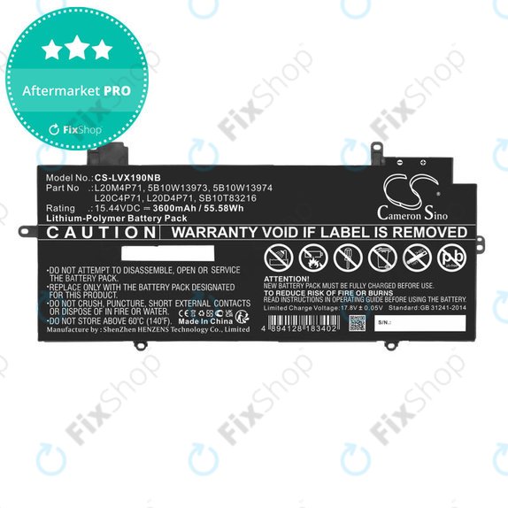 Baterie pentru Lenovo Thinkpad X1 Carbon G9, G10, X1 Yoga Gen 6, 7, 3600mAh, Li-Pol, 15.44V, 5B10W13973, HQ