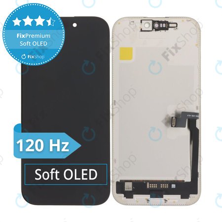 Apple iPhone 16 Pro - Ecran LCD + Sticlă Tactilă + Ramă Soft OLED FixPremium 120Hz