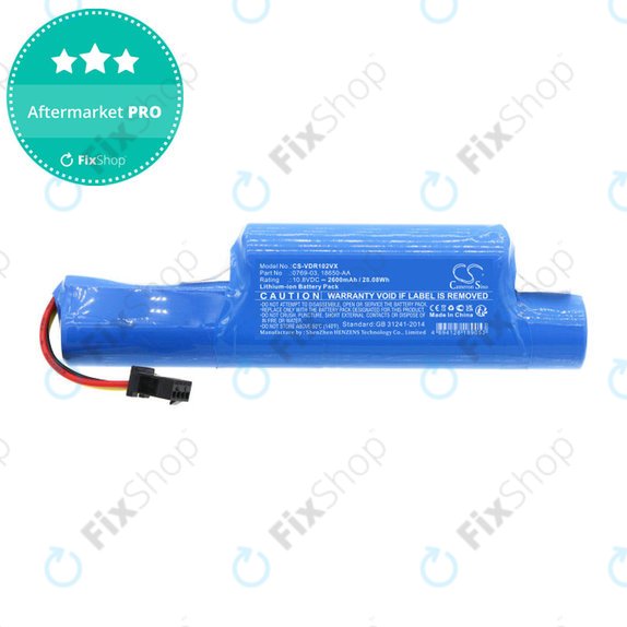 Baterie pentru Vileda Vr102, 201, 303, One, 2600mAh, Li-ion, 10.8V, 0769-03, HQ
