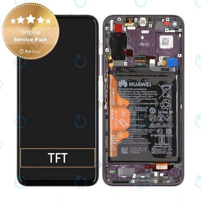 Huawei Honor 20 Pro - Ecran LCD + Sticlă Tactilă + Ramă + Baterie (Purple) - 02352VKJ Genuine Service Pack