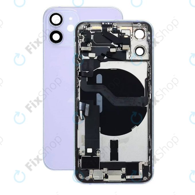 Apple iPhone 12 Mini - Carcasă Spate cu Piese Mici (Purple)