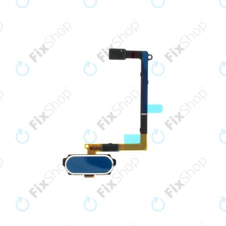 Samsung Galaxy S6 G920F - Buton Acasă + Cablu flex (Blue Topaz) - GH96-08166D Genuine Service Pack
