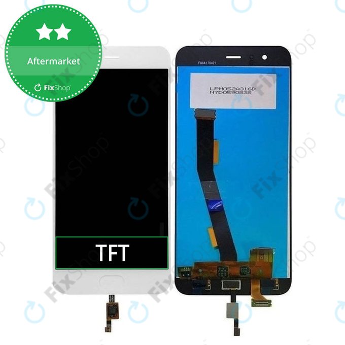Xiaomi Mi 6 - Ecran LCD + Sticlă Tactilă (White) TFT