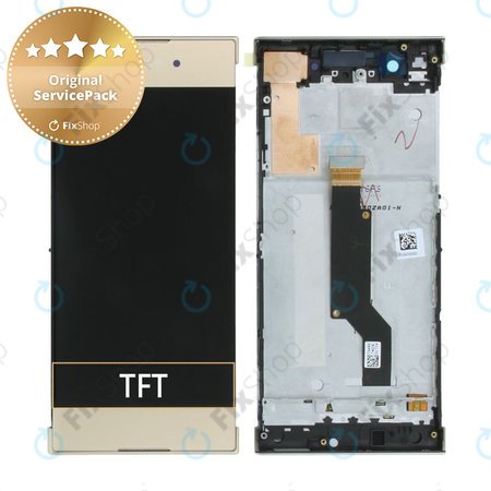 Sony Xperia XA1 G3121 - Ecran LCD + Sticlă Tactilă + Ramă (Gold) - 78PA9100040, 78PA9100120, 78PA9100080 Genuine Service Pack