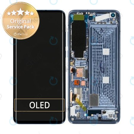 Xiaomi Mi 10 Pro 5G - Ecran LCD + Sticlă Tactilă + Ramă (Solstice Grey) - 56000400J100, 56000J00J200 Genuine Service Pack