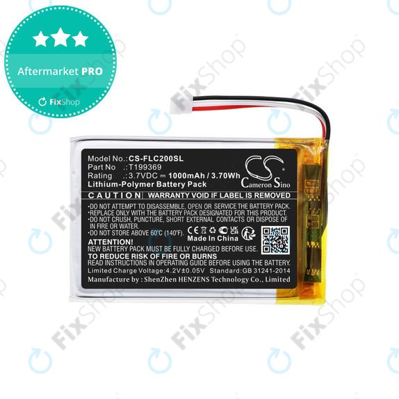 Baterie pentru FLIR C2, C3, 1000mAh, Li-Pol, 3.7V, T199369, HQ