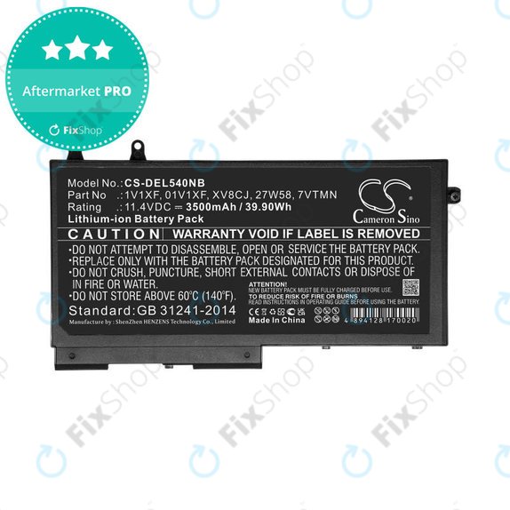 Baterie pentru Dell Latitude 5400, Inspiron 7591 2-in-1, 3500mAh, Li-Ion, 11.4V, XV8CJ, HQ