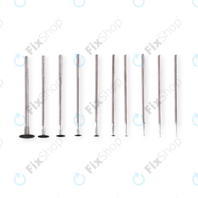 Set de vârfuri abrazive ultra-subțiri 2,35 mm - 10buc