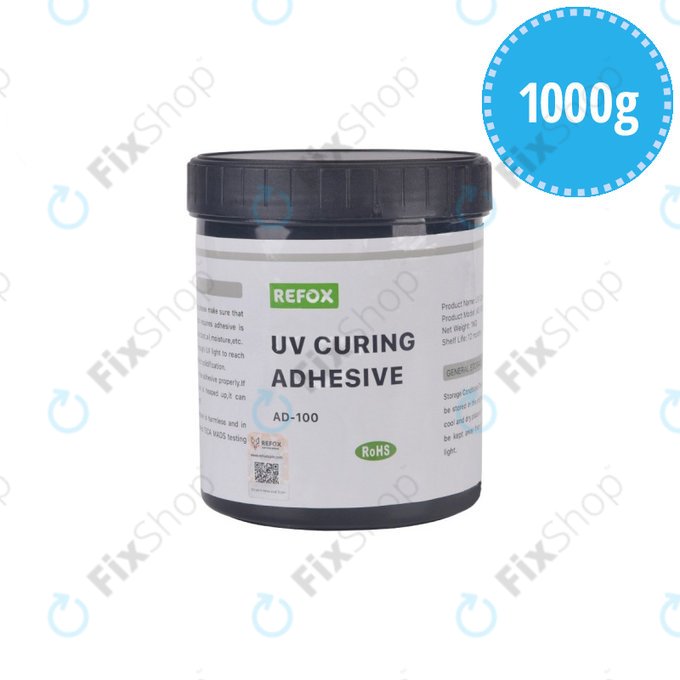 Refox AD-100 - Adeziv Rezistent la Apă cu Întărire UV (1kg)