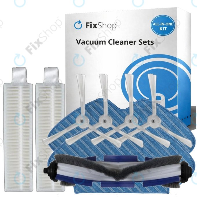 Set de piese de schimb pentru Rowenta Explorer s60 (1x Perie principală, 2x Filter, 4x Perie laterală, 2x Mop)
