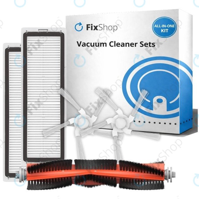 Set de piese de schimb pentru Xiaomi Dreame Bot W10, W10 Pro (1x Perie principală, 2x Filtre, 2x Perii laterale)