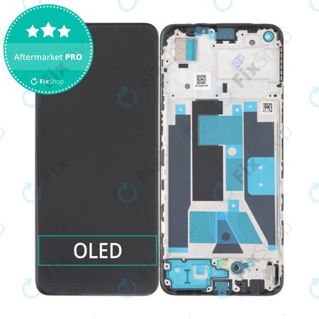 Realme 9 - Ecran LCD + Sticlă Tactilă + Ramă (Meteor Black) OLED