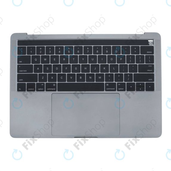 Apple MacBook Pro 13" A1706 (Late 2016 - Mid 2017) - Superior Ramă Tastatură + Tastatură (US) + Microfon + Trackpad + Boxe (Space Gray)