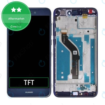 Huawei P9 lite (2017), Honor 8 Lite - Ecran LCD + Sticlă Tactilă + Ramă (Blue) TFT