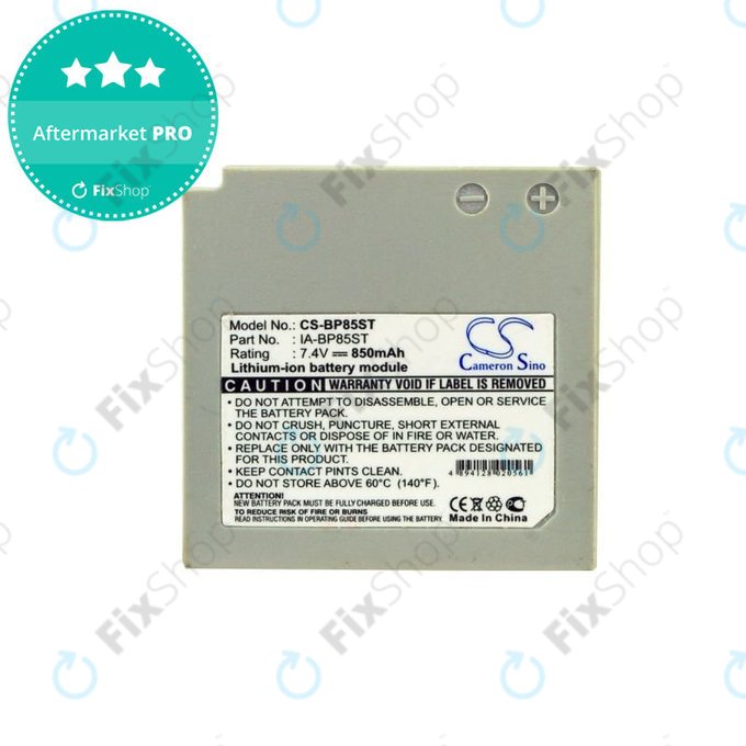 Baterie pentru Samsung VP-MX10, 20, 850mAh, Li-Ion, 7.4V, IA-BP85ST, HQ