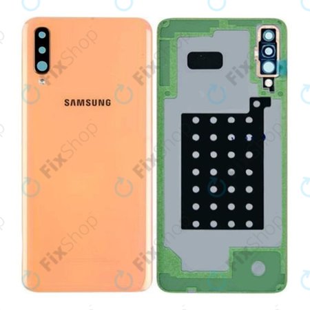 Samsung Galaxy A70 A705F - Carcasă Baterie (Coral) - GH82-19796D, GH82-19467D Genuine Service Pack