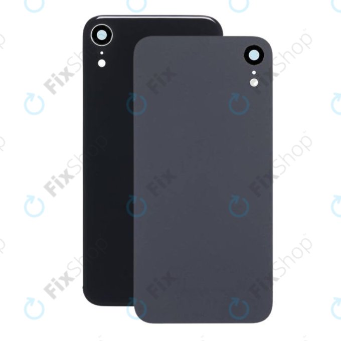 Apple iPhone XR - Sticlă Carcasă Spate + Sticlă Camere (Black)