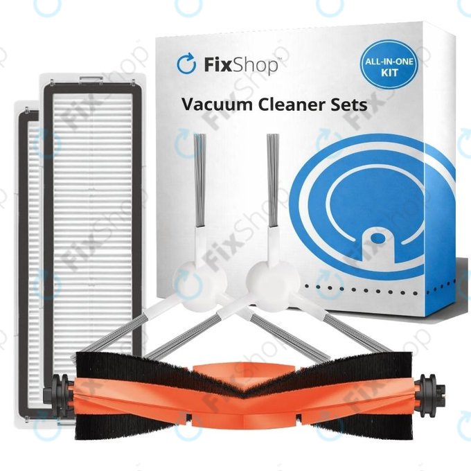 Set de piese de schimb pentru Xiaomi Robot Vacuum X10 (1x Perie principală, 2x Filtre, 2x Perii laterale)