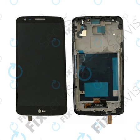 LG G2 D802 - Ecran LCD + Sticlă Tactilă + Ramă (Black)