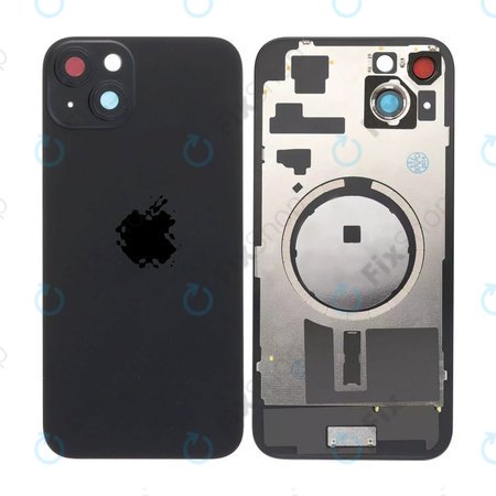 Apple iPhone 15 Plus - Sticlă pentru carcasa din spate cu piese mici (Black)