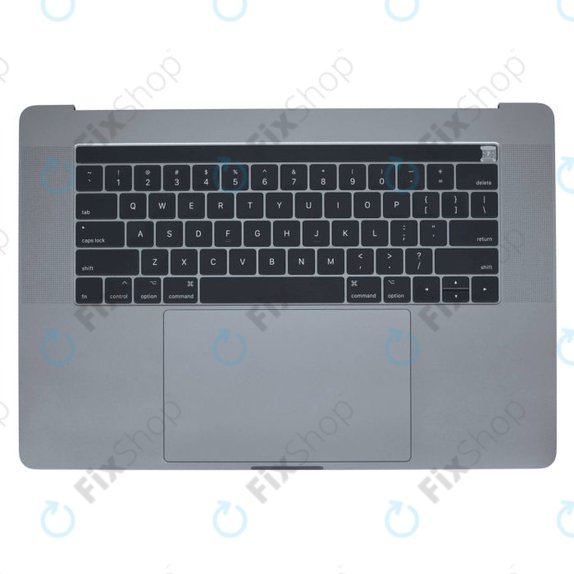 Apple MacBook Pro 15" A1707 (Late 2016 - Mid 2017) - Superior Ramă Tastatură + Tastatură (US) + Microfon + Trackpad + Boxe (Space Gray)