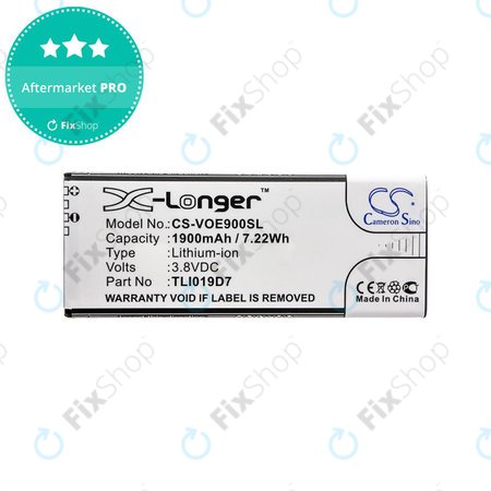 Baterie pentru Alcatel 1 Dual Sim, TCL 5033, Vodafone VFD, Telstra, 1900mAh, Li-Ion, 3.8V, TLI019D7, HQ