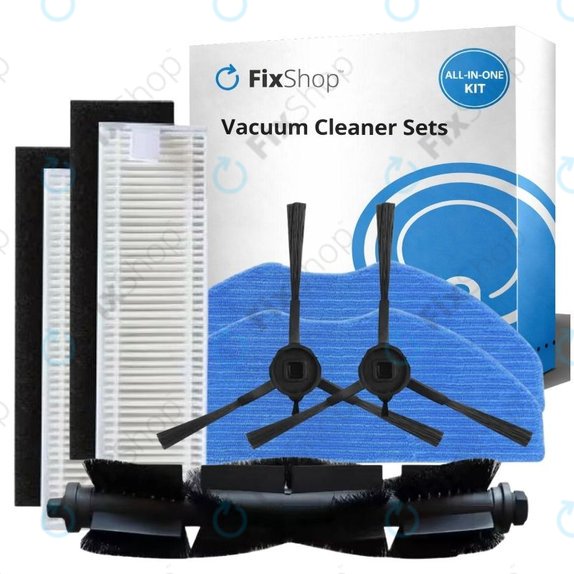 Set de piese de schimb pentru Rowenta X-Plorer S75s (1x Perie principală, 2x Filtre, 2x Perii laterale, 2x Lavete de mop)