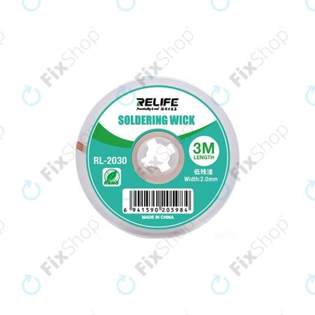 Relife RL-2030 - Fitil de lipit Pentru Îndepărtarea Excesului de Tablă (2mm)