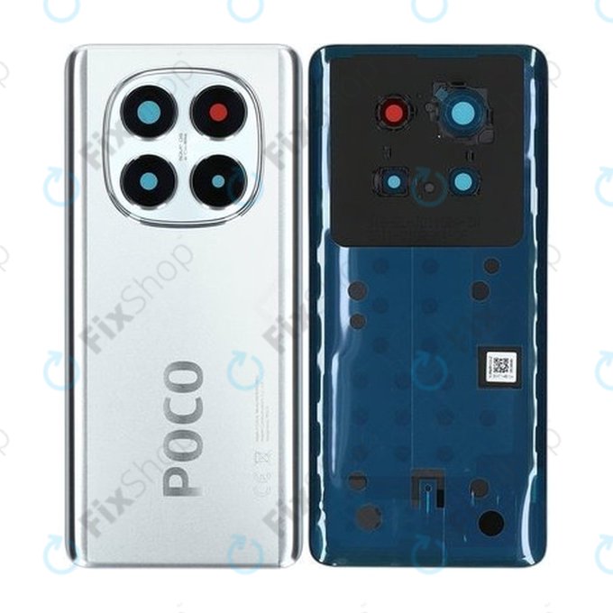 Xiaomi Poco X7 24095PCADG - Carcasă Baterie (Silver) - 5600060O16P00 Genuine Service Pack