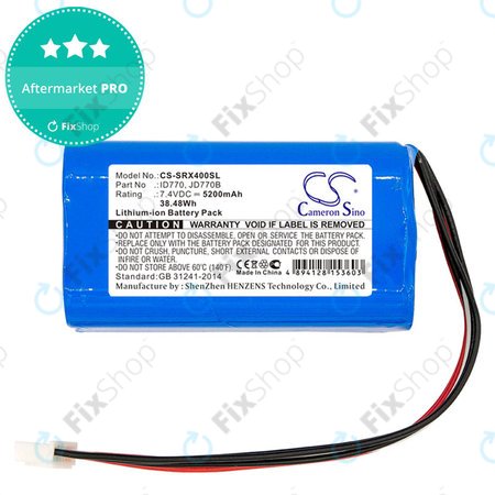 Baterie pentru Sony Srs-Xb40, Srs-Xb41, 5200mAh, Li-Ion, 7.4V, ID770, HQ