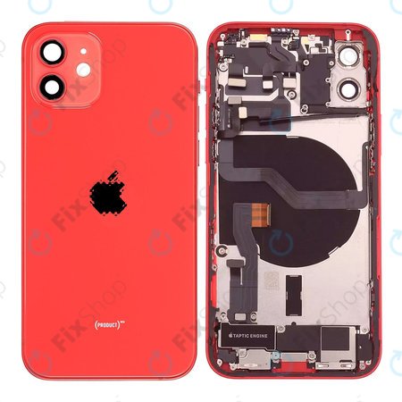 Apple iPhone 12 - Carcasă Spate cu Piese Mici (Red)