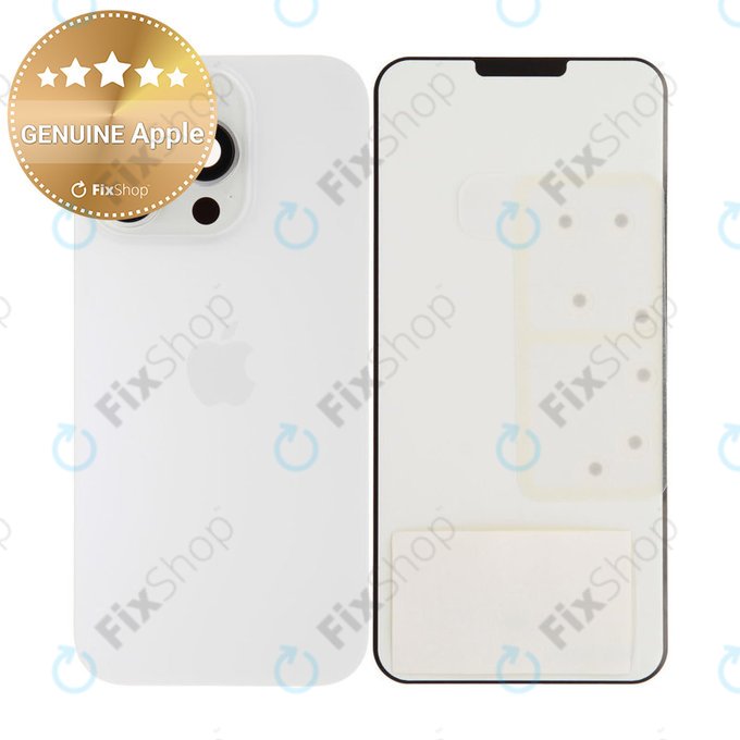 Sticlă Carcasă Spate pentru iPhone 16 Pro | White Titanium | 661-42723 | Genuine Apple