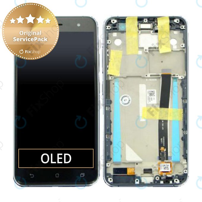 Asus Zenfone 3 ZE520KL (Z017D) - Ecran LCD + Sticlă Tactilă + Ramă (Sapphire Black) Genuine Service Pack