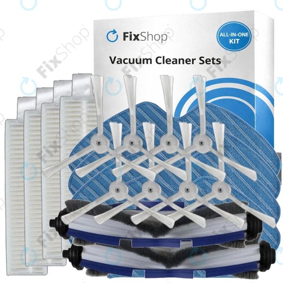 Set de piese de schimb pentru Rowenta Explorer s60 (2x Perie principală, 4x Filter, 8x Perie laterală, 4x Mop)
