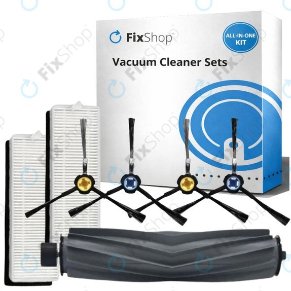 Set de piese de schimb pentru ETA Falco Smart, Silvercrest SSR A1 SSR AL1, Tesla Robostar T80 (1x Perie principală, 2x Filter, 4x Perie laterală)