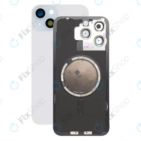 Apple iPhone 15 Plus - Sticlă pentru carcasa din spate cu piese mici (Blue)