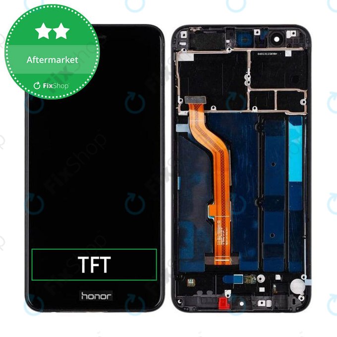Huawei Honor 8 - Ecran LCD + Sticlă Tactilă + Ramă (Midnight Black) TFT