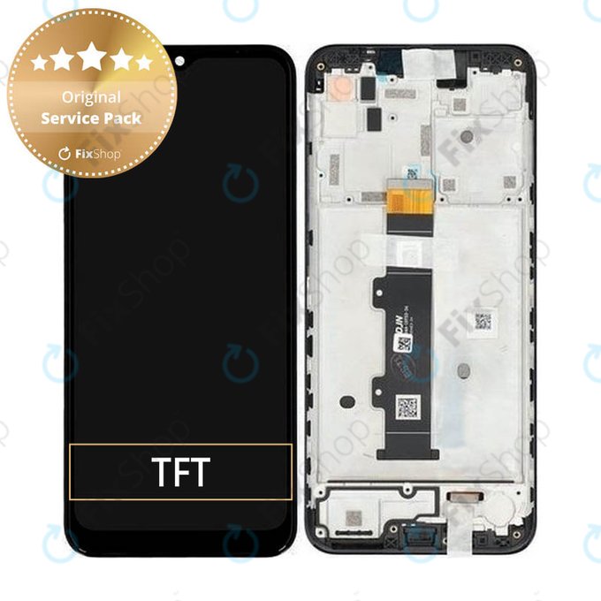Motorola Moto G30 XT2129 - Ecran LCD + Sticlă Tactilă + Ramă (Phantom Black) - 5D68C18187 Genuine Service Pack