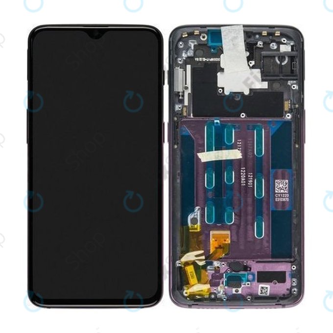 OnePlus 6T -  Ecran LCD + Sticlă Tactilă + Ramă (Thunder Purple) - 2011100042